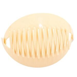 Vintage Tzers Newport Beach Hair Clincher Comb Banana Clip Beige Blush 5.5 In